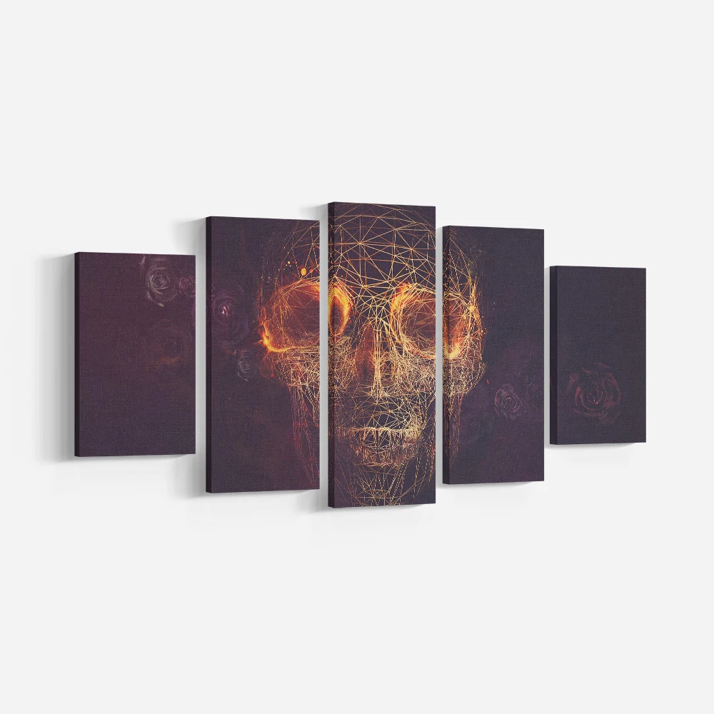 5 Pieces Modern Art Skull Fireworks Canvas Painting Wall Art Picture Group Painting Print and Poster Room Decoration
5 Pieces Modern Art Skull Fireworks Canvas Painting Wall Art Picture Group Painting Print and Poster Room Decoration