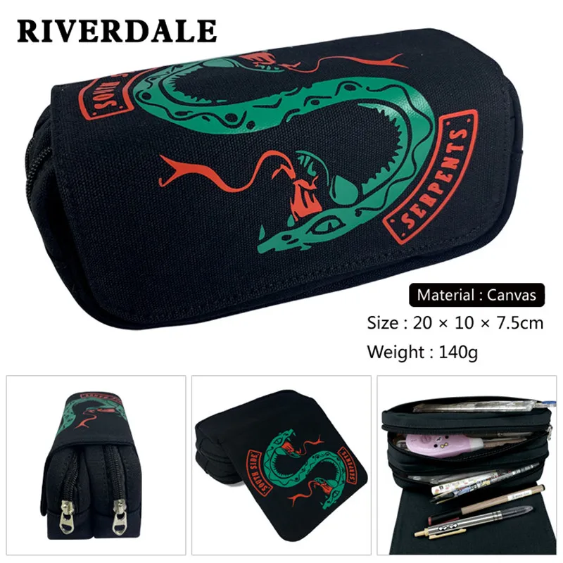 South Side Riverdale Serpent Snake Boys Girls Wallet Canvas Pencil Case School Supplies Bags Student Gift Make up Bag
South Side Riverdale Serpent Snake Boys Girls Wallet Canvas Pencil Case School Supplies Bags Student Gift Make up Bag