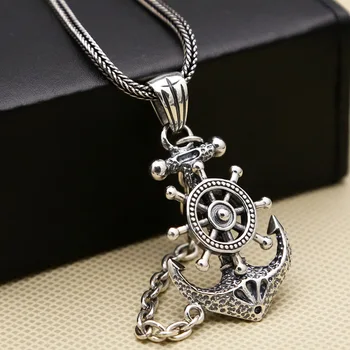 Factory Wholesale S925 Sterling Silver Jewelry Anchor Pendant Men Retro Thai Silver Pirate Lock Chain Creative Pendant Punk
Factory Wholesale S925 Sterling Silver Jewelry Anchor Pendant Men Retro Thai Silver Pirate Lock Chain Creative Pendant Punk