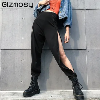 2019 Street Casual Pencil Pants Women's Spring Black High Waist Zipper Split Dance Pants Ladies Slim Small Feet Pants SY5045
2019 Street Casual Pencil Pants Women's Spring Black High Waist Zipper Split Dance Pants Ladies Slim Small Feet Pants SY5045