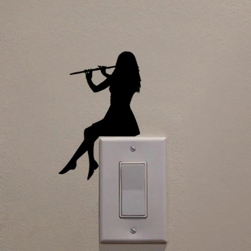 Brand New 1pcs Girl Play Flute Wall Sticker PVC Removable Wallpaper Children's Room Cartoon Silhouette Art Decals Wall Tattoo
Brand New 1pcs Girl Play Flute Wall Sticker PVC Removable Wallpaper Children's Room Cartoon Silhouette Art Decals Wall Tattoo