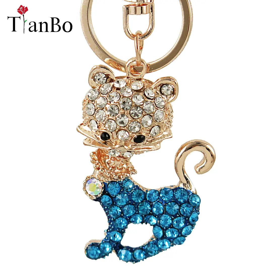 Lovely Cat Keychain Rhinestone Handbag Car Keychain Charm Women Bag Accessory Fashion Crystal Keyring jewelry
Lovely Cat Keychain Rhinestone Handbag Car Keychain Charm Women Bag Accessory Fashion Crystal Keyring jewelry