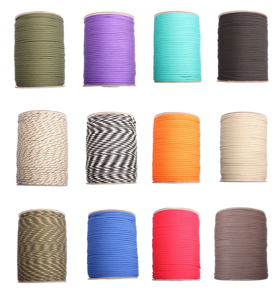 100meters Paracord 550 Paracord Parachute Cord Lanyard Rope Mil Spec Type III 7Strand 328FT Climbing Camping survival equipment
100meters Paracord 550 Paracord Parachute Cord Lanyard Rope Mil Spec Type III 7Strand 328FT Climbing Camping survival equipment