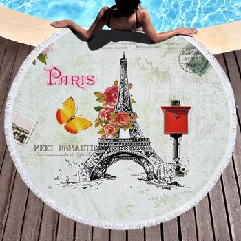 Beauty Paris Tower Print Microfiber Round Beach Towel With Tassels Russia Large Beach Towels Blanket Picnic Yoga Mat Tablecloth
Beauty Paris Tower Print Microfiber Round Beach Towel With Tassels Russia Large Beach Towels Blanket Picnic Yoga Mat Tablecloth