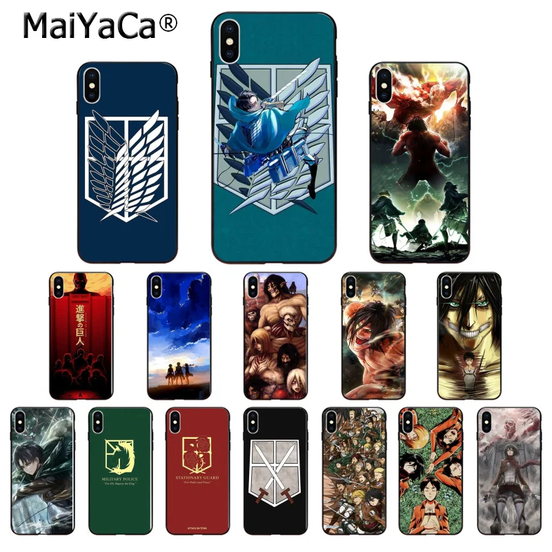 MaiYaCa Anime Attack On Titan Customer High Quality Phone Case for Apple iPhone 8 7 6 6S Plus X XS MAX 5 5S SE XR Cover
MaiYaCa Anime Attack On Titan Customer High Quality Phone Case for Apple iPhone 8 7 6 6S Plus X XS MAX 5 5S SE XR Cover
