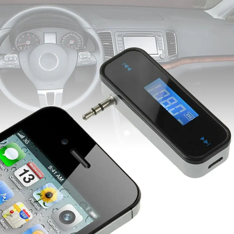 Mini Car FM Audio Transmitter Radio MP3 Music Player for iPhone Samsung Huawei Car Styling
Mini Car FM Audio Transmitter Radio MP3 Music Player for iPhone Samsung Huawei Car Styling