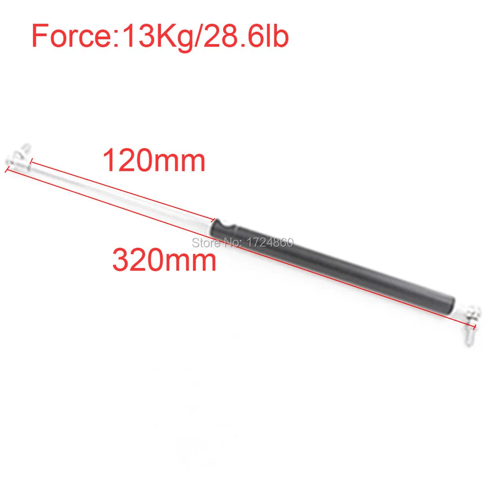 Gas Spring 13KG/28.6lb Force 120mm *320mm Gas Spring Damper for Furniture Car 120mm Stroke Gas Strut Door 320mm Central Distance
Gas Spring 13KG/28.6lb Force 120mm *320mm Gas Spring Damper for Furniture Car 120mm Stroke Gas Strut Door 320mm Central Distance