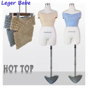Summer Hollow Out Short Crop Tops Bandage Sleeveless Off Shoulder Sexy Party Bule Khaki Celebrity Club Top
Summer Hollow Out Short Crop Tops Bandage Sleeveless Off Shoulder Sexy Party Bule Khaki Celebrity Club Top