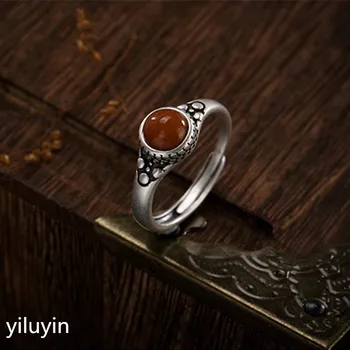 KJJEAXCMY boutique jewelry S925 Sterling Silver Antique matte inlaid red agate lady opens a silver ring ring
KJJEAXCMY boutique jewelry S925 Sterling Silver Antique matte inlaid red agate lady opens a silver ring ring