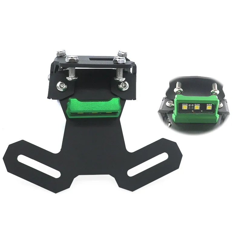 For 2017 Kawasaki Z900 License Plate Holder Support Kit Tail Bracket + LED Light GREEN AND BLACK color Plate Bracket For Z 900
For 2017 Kawasaki Z900 License Plate Holder Support Kit Tail Bracket + LED Light GREEN AND BLACK color Plate Bracket For Z 900