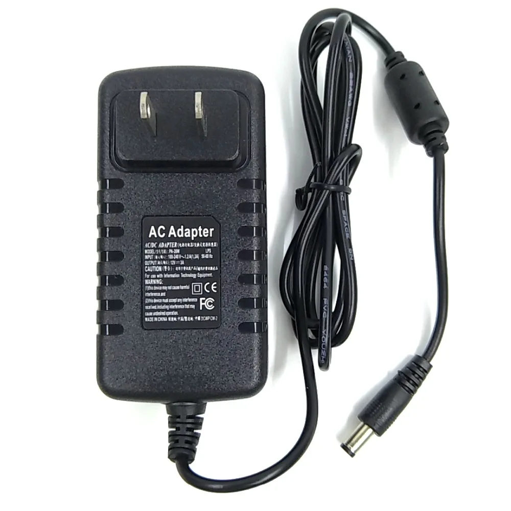 PA-36W 100-240 V AC to DC power Adapter Charger Adapter 12 V 3A US Plug 5, 5mm x 2.1 mm for LED strip lamp switch Adapter
PA-36W 100-240 V AC to DC power Adapter Charger Adapter 12 V 3A US Plug 5, 5mm x 2.1 mm for LED strip lamp switch Adapter
