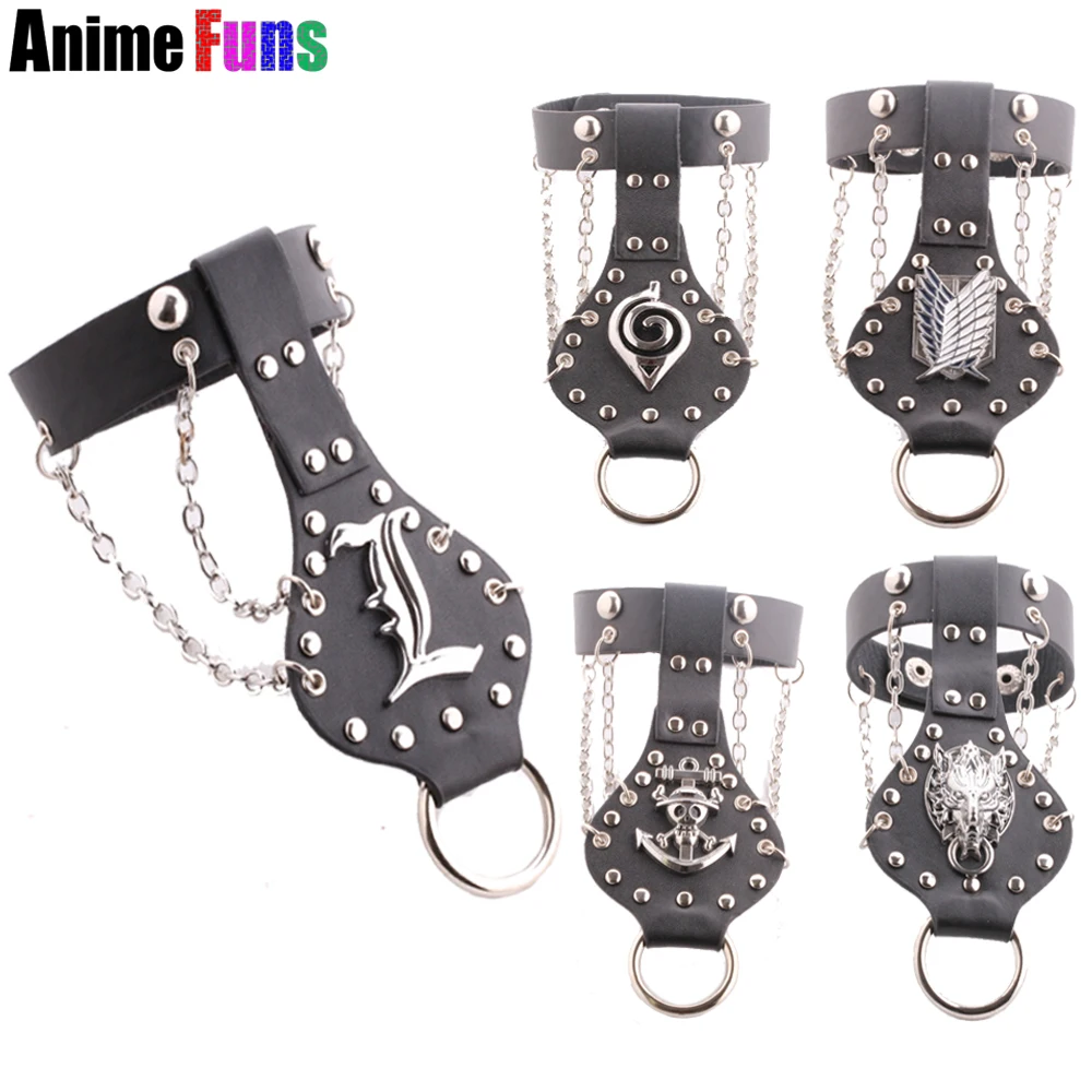 5 types Anime One Piece Luffy Naruto Attack on Titan Bleach Game Final Fantasy Logo Leather Punk Charm Bracelet Bangle drop-ship
5 types Anime One Piece Luffy Naruto Attack on Titan Bleach Game Final Fantasy Logo Leather Punk Charm Bracelet Bangle drop-ship