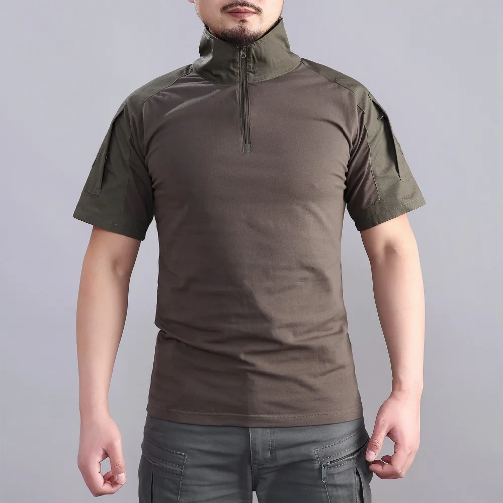 Summer Men Outdoor Hiking Shirt Tactical Camouflage Short Training Frog Clothes CS Hunting Climbing Fishing Pesca Camping Tops
Summer Men Outdoor Hiking Shirt Tactical Camouflage Short Training Frog Clothes CS Hunting Climbing Fishing Pesca Camping Tops