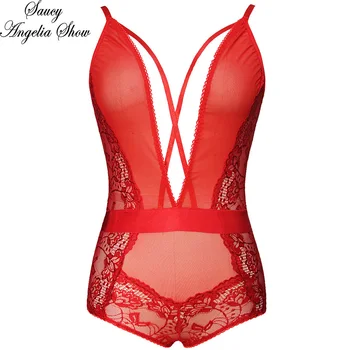 SAUCY ANGELIA Rompers Womens Jumpsuit 2018 Sexy See Through Deep V Lace Bodysuits Bodycon Bandage Party Overalls Club Playsuits
SAUCY ANGELIA Rompers Womens Jumpsuit 2018 Sexy See Through Deep V Lace Bodysuits Bodycon Bandage Party Overalls Club Playsuits