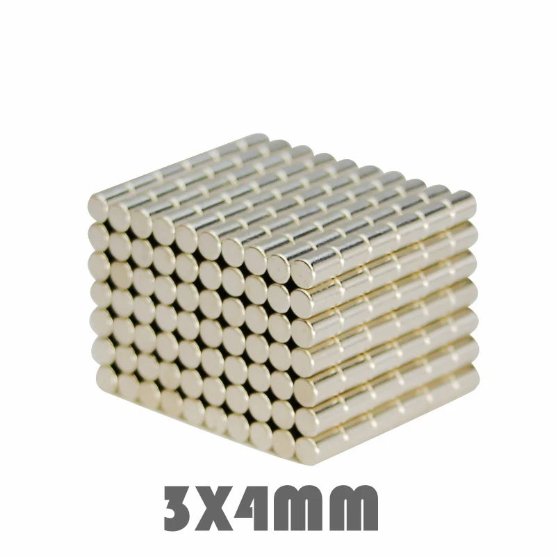 100/200/500pcs 3*4 mm Super Powerful Neodymium Magnets Free Shipping Dia 3x4 mm N35 Rare Earth Magnet For Crafts Fridge
100/200/500pcs 3*4 mm Super Powerful Neodymium Magnets Free Shipping Dia 3x4 mm N35 Rare Earth Magnet For Crafts Fridge