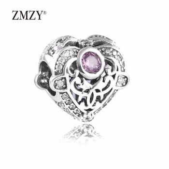 ZMZY Authentic 925 Sterling Silver Charms Opulent Heart Orchid Clear CZ Beads Fits Pandora Charm Bracelet Jewelry Making
ZMZY Authentic 925 Sterling Silver Charms Opulent Heart Orchid Clear CZ Beads Fits Pandora Charm Bracelet Jewelry Making