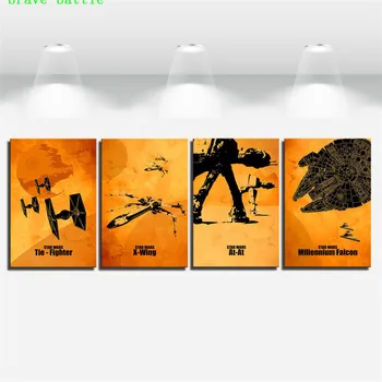 Star Wars 4 Pieces Canvas Painting Print Living Room Home Decor Modern Wall Art Oil Painting Poster
Star Wars 4 Pieces Canvas Painting Print Living Room Home Decor Modern Wall Art Oil Painting Poster