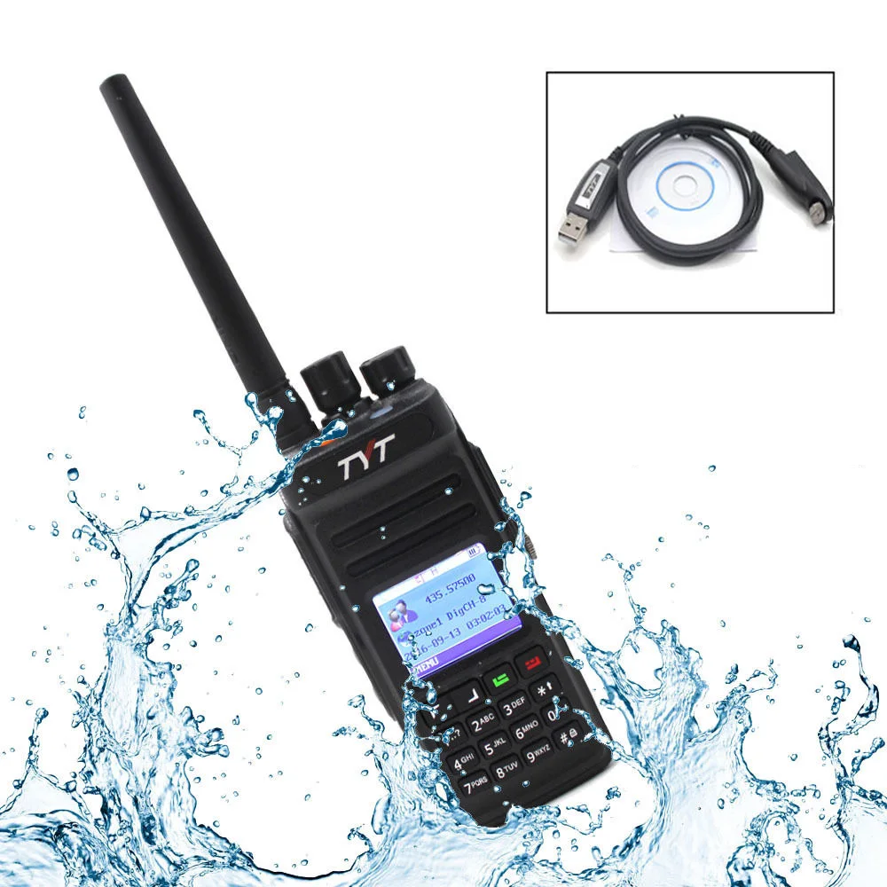 TYT MD-398 IP67 Waterproof DMR Digital Handheld Radio 10W UHF400-470MHZ 1000 CH+ USB Cable
TYT MD-398 IP67 Waterproof DMR Digital Handheld Radio 10W UHF400-470MHZ 1000 CH+ USB Cable