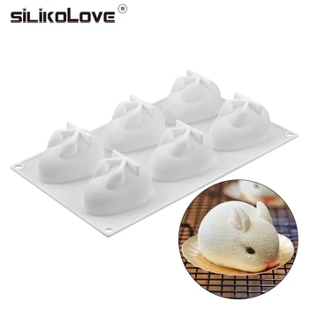 SILIKOLOVE 6 Cavities Cake Silicone Mold Rabbit Mousse Mold For Baking Cake Dessert Fondant Mould Chocolates Bakeware
SILIKOLOVE 6 Cavities Cake Silicone Mold Rabbit Mousse Mold For Baking Cake Dessert Fondant Mould Chocolates Bakeware