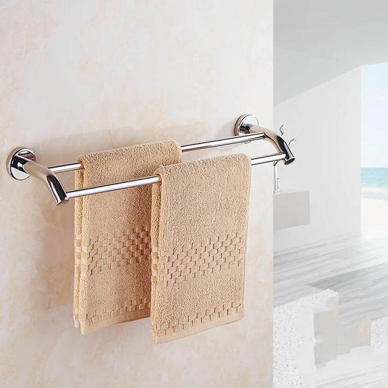 304 Stainless Steel Towel Holder Wall Mounted Hanger Shelf Organizer Sauna Shower Bathroom Kitchen Scarf Double Bar Storage Rack
304 Stainless Steel Towel Holder Wall Mounted Hanger Shelf Organizer Sauna Shower Bathroom Kitchen Scarf Double Bar Storage Rack