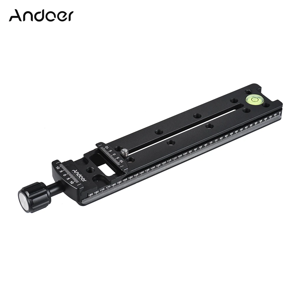 Andoer FNR-200 Tripod Quick Release Plate 200mm/140mm/100mm Tripod Nodal Slide Rail for Arca Swiss Photography Accessories
Andoer FNR-200 Tripod Quick Release Plate 200mm/140mm/100mm Tripod Nodal Slide Rail for Arca Swiss Photography Accessories