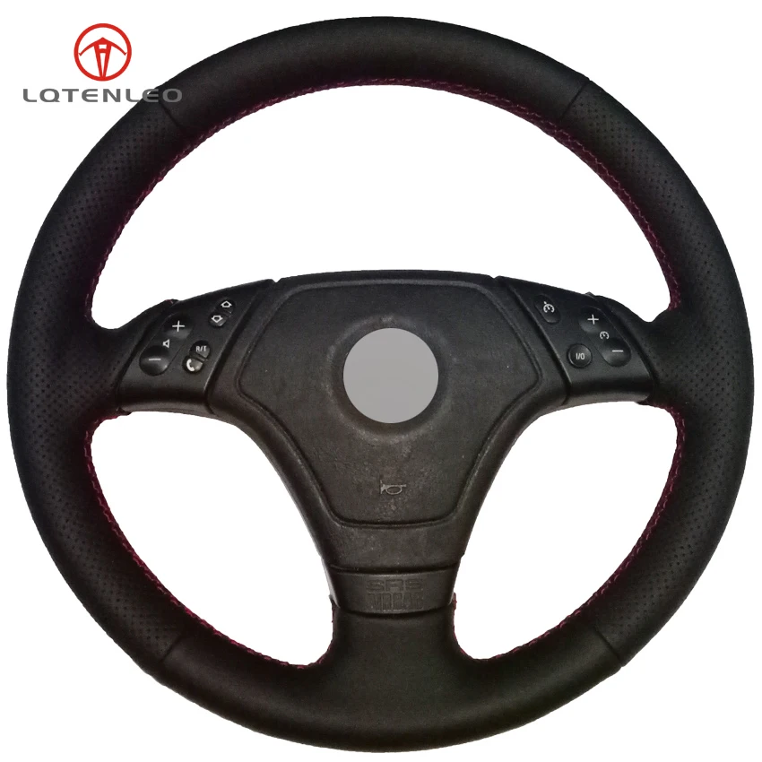 LQTENLEO Black Artificial Leather Hand-stitched Car Steering Wheel Cover for BMW E36 E46 E39
LQTENLEO Black Artificial Leather Hand-stitched Car Steering Wheel Cover for BMW E36 E46 E39