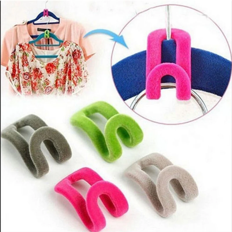Mini Flocking Clothes Hanger Conector Hook Closet Organizer Save Space Strong Non-slip Flocking Storage Hook Rack 10pcs/lot
Mini Flocking Clothes Hanger Conector Hook Closet Organizer Save Space Strong Non-slip Flocking Storage Hook Rack 10pcs/lot