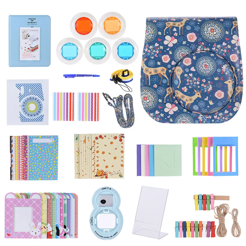 Andoer 14 in 1 Accessories Kit w/ Camera Case/Strap/Sticker/Selfie Lens/ Kinds Film Table Frame/Hanging Frame/BorderSticker etc
Andoer 14 in 1 Accessories Kit w/ Camera Case/Strap/Sticker/Selfie Lens/ Kinds Film Table Frame/Hanging Frame/BorderSticker etc