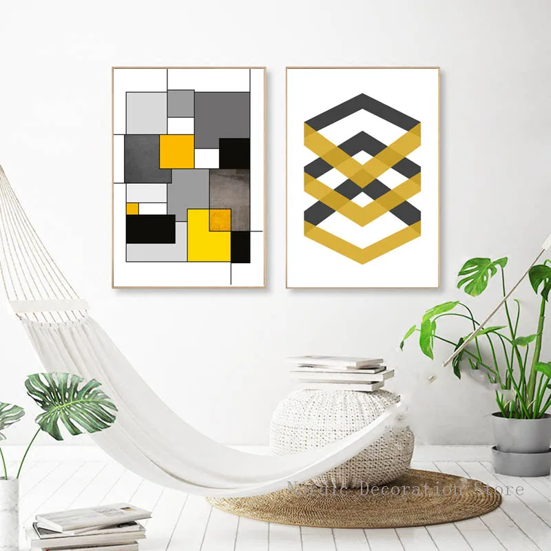 Yellow Canvas Painting Geometric Shape Nordic Posters And Prints Black Square Decor Pictures Wall Art Canvas Painting Unframed
Yellow Canvas Painting Geometric Shape Nordic Posters And Prints Black Square Decor Pictures Wall Art Canvas Painting Unframed