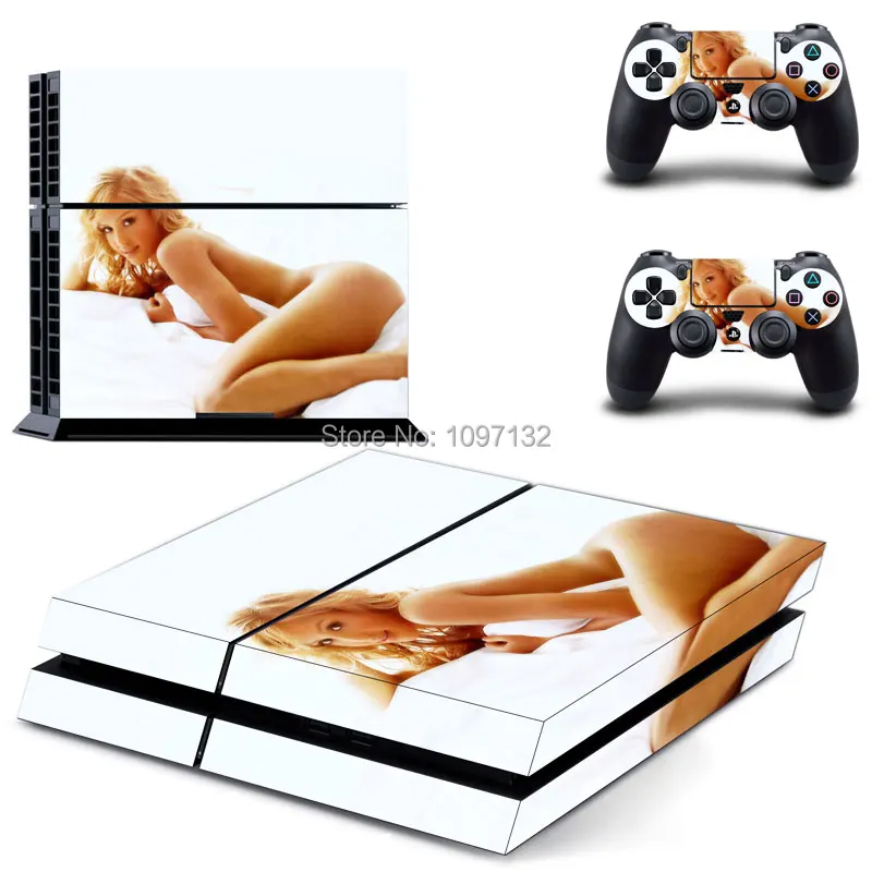 Виниловый кожаный чехол для консоли PS4 4 + 2 наклейки контроллеров PS4|ps4 controller sticker|ps4