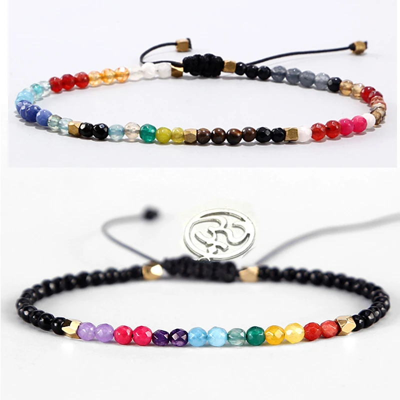 12 Constellation Lucky Stone Beads Simple Bracelet 3mm Beads Adjustable Bohemia Buddhism Women 7 Chakra Bracelets Yoga OM Charm
12 Constellation Lucky Stone Beads Simple Bracelet 3mm Beads Adjustable Bohemia Buddhism Women 7 Chakra Bracelets Yoga OM Charm
