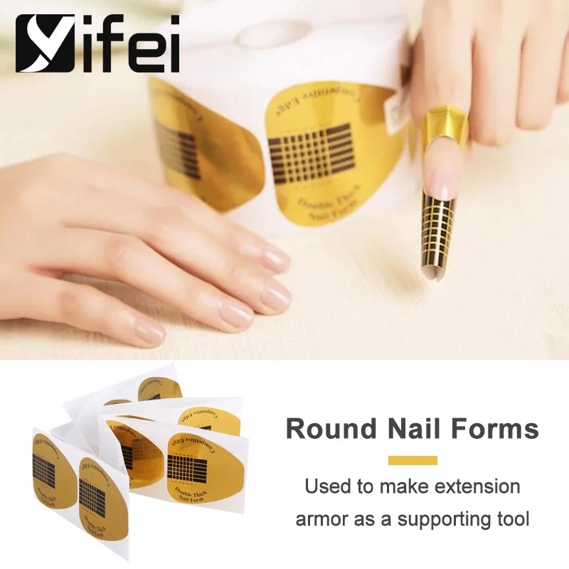 YIFEI 10Pcs Nail Art Guide Form Manicure Styling Tools Professional Nail Forms Acrylic Curve Nails Gel Nail Extension
YIFEI 10Pcs Nail Art Guide Form Manicure Styling Tools Professional Nail Forms Acrylic Curve Nails Gel Nail Extension