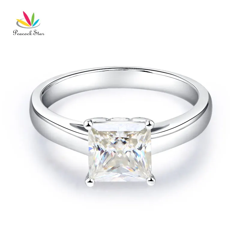 Peacock Star 14K White Gold 1 Carat Moissanite Diamond Wedding Engagement Ring Fine Gold Bridal Jewelry
Peacock Star 14K White Gold 1 Carat Moissanite Diamond Wedding Engagement Ring Fine Gold Bridal Jewelry