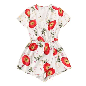 Women Boho Holiday Jumpsuit Short Sleeve Floral Printed Jumpsuits 2019 Lady Beach Elegant Playsuit V-neck Casual Jumpsuit Romper
Women Boho Holiday Jumpsuit Short Sleeve Floral Printed Jumpsuits 2019 Lady Beach Elegant Playsuit V-neck Casual Jumpsuit Romper