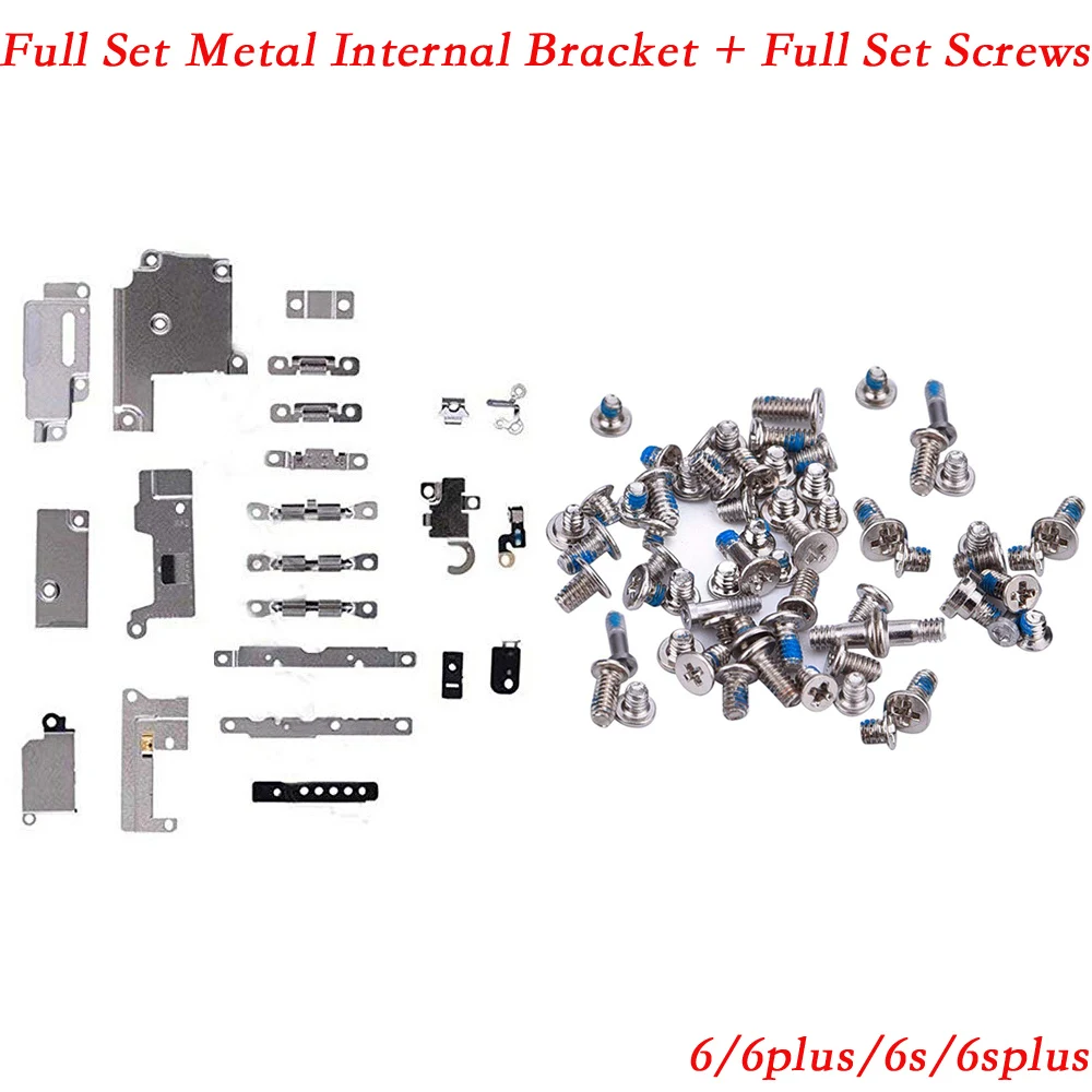 10pcs/lot for IPhone 6 6s 6 Plus 6s Plus Full Set Small Metal Internal Bracket Shield Plate Kit + full set screws
10pcs/lot for IPhone 6 6s 6 Plus 6s Plus Full Set Small Metal Internal Bracket Shield Plate Kit + full set screws