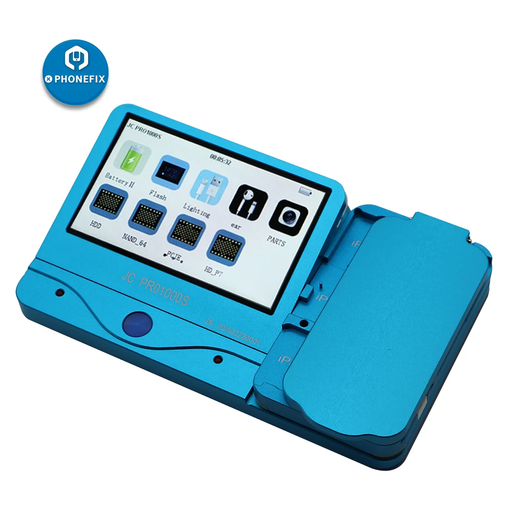 PHONEFIX JC PRO1000S IPad 2 3 4 5 6 Air 1 2 Unlock Tool NAND Programmer Read Write Tool Without Removal NAND from Motherboard
PHONEFIX JC PRO1000S IPad 2 3 4 5 6 Air 1 2 Unlock Tool NAND Programmer Read Write Tool Without Removal NAND from Motherboard