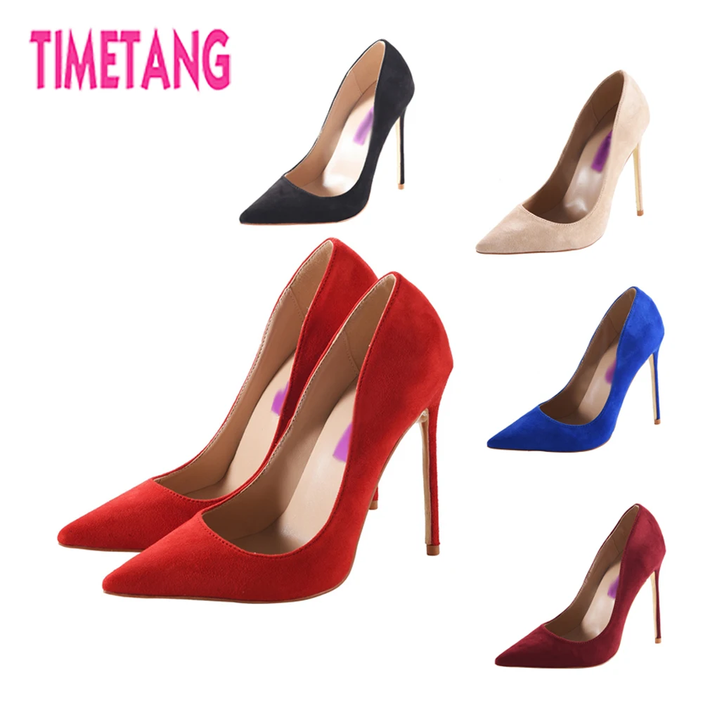 TIMETANG Elegant OL Classic Shallow Women Pumps Sexy Pointed Toe Flock High Thin Heel Lady Dress/Wedding shoes Plus Size 34-44
TIMETANG Elegant OL Classic Shallow Women Pumps Sexy Pointed Toe Flock High Thin Heel Lady Dress/Wedding shoes Plus Size 34-44