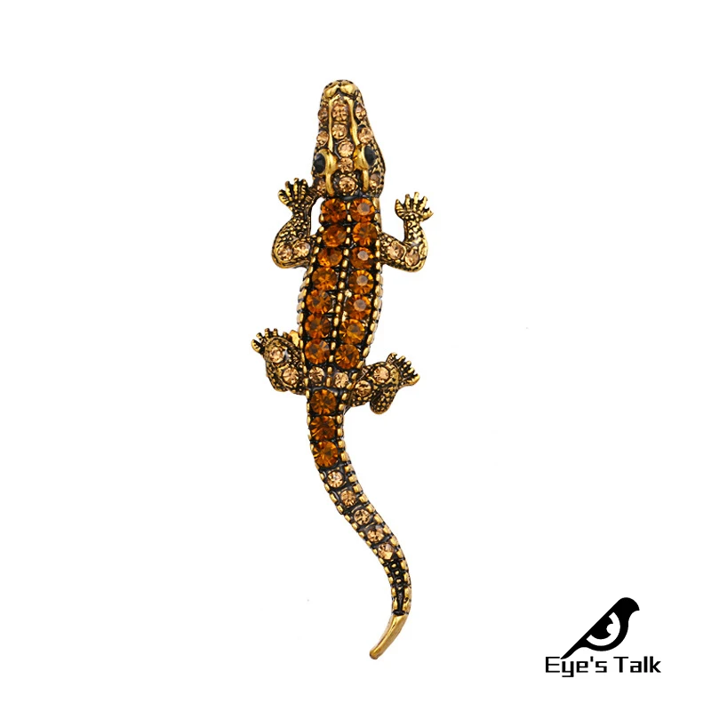 Vintage Crocodile Brooches for Women Trendy Animal Unisex Rhinestone Brooch Fashion Gifts 2019 Zinc Alloy Metal Jewelry
Vintage Crocodile Brooches for Women Trendy Animal Unisex Rhinestone Brooch Fashion Gifts 2019 Zinc Alloy Metal Jewelry