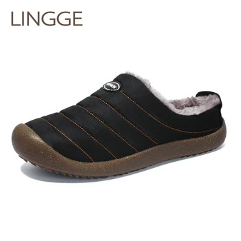 LINNGE Winter Men Shoes Plush Men Slippers Fleece Warm Fur Thicken Cotton-Padded Home Slipper Indoor Flat Shoes Big Size 37-48
LINNGE Winter Men Shoes Plush Men Slippers Fleece Warm Fur Thicken Cotton-Padded Home Slipper Indoor Flat Shoes Big Size 37-48