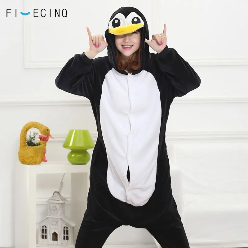 Black Penguin Costume Women Men Adult Pajama Suit Cartoon Animal Cosplay Jumpsuit Couple Sleepwear Lovely Home Wear Soft Flannel 
Black Penguin Costume Women Men Adult Pajama Suit Cartoon Animal Cosplay Jumpsuit Couple Sleepwear Lovely Home Wear Soft Flannel