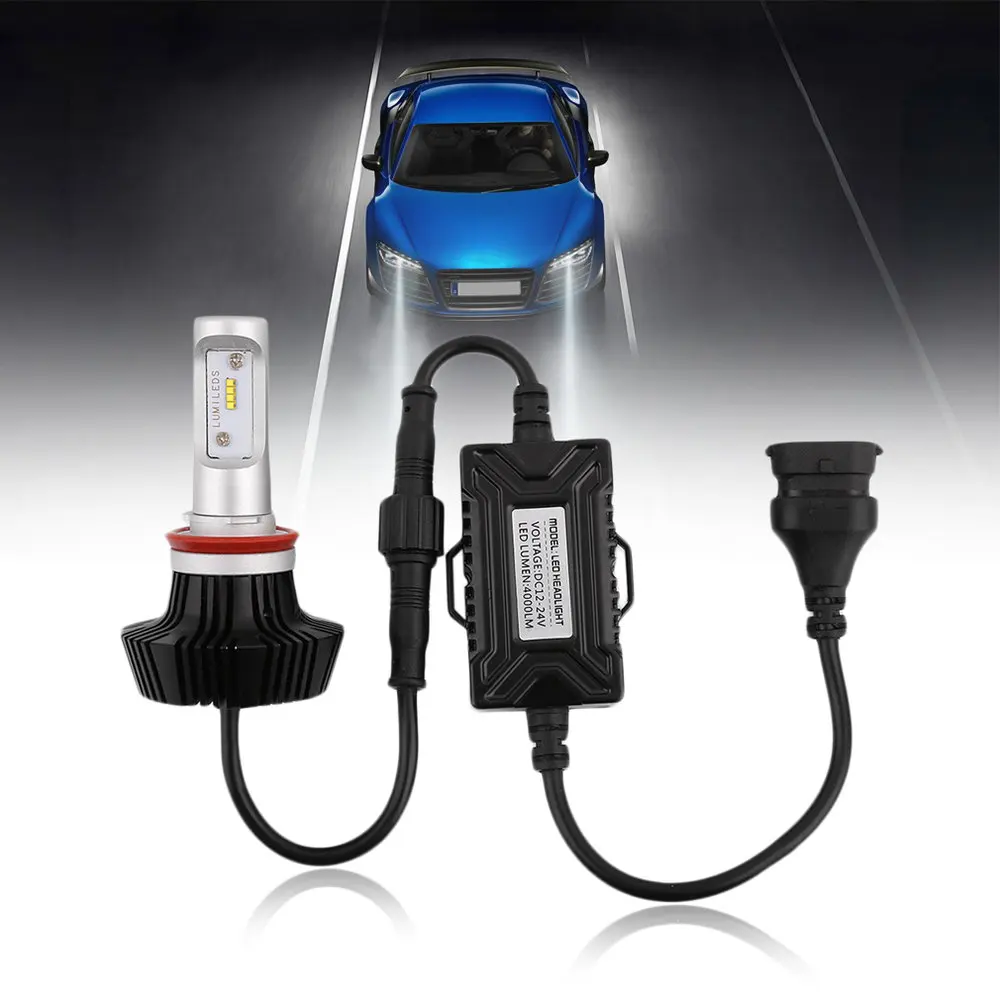 1Pair C8 H9 Car LED Headlamp Bulb Head lights Replace Xenon Headlights 8000lm 9V-36V 80W 6000K White LED Light
1Pair C8 H9 Car LED Headlamp Bulb Head lights Replace Xenon Headlights 8000lm 9V-36V 80W 6000K White LED Light