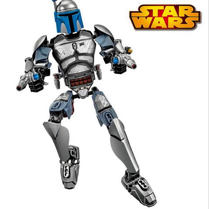85Pcs KSZ 712-1 Star Wars Jango Fett Warrior Robot Figure Blocks Compatible Legoe Construction Building Toys For Children
85Pcs KSZ 712-1 Star Wars Jango Fett Warrior Robot Figure Blocks Compatible Legoe Construction Building Toys For Children