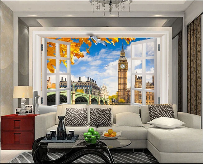 The custom 3D murals, 3D out of the window scenery Big Ben papel de parede,living room sofa TV wall bedroom wall paper
The custom 3D murals, 3D out of the window scenery Big Ben papel de parede,living room sofa TV wall bedroom wall paper