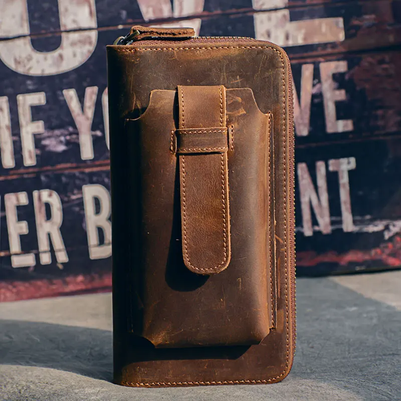 Men Wallet Clutch 100% Genuine Leather Rfid Portomonee Vintage Wallet Male Organizer Cell Phone Clutch Bag Long Coin Purse
Men Wallet Clutch 100% Genuine Leather Rfid Portomonee Vintage Wallet Male Organizer Cell Phone Clutch Bag Long Coin Purse