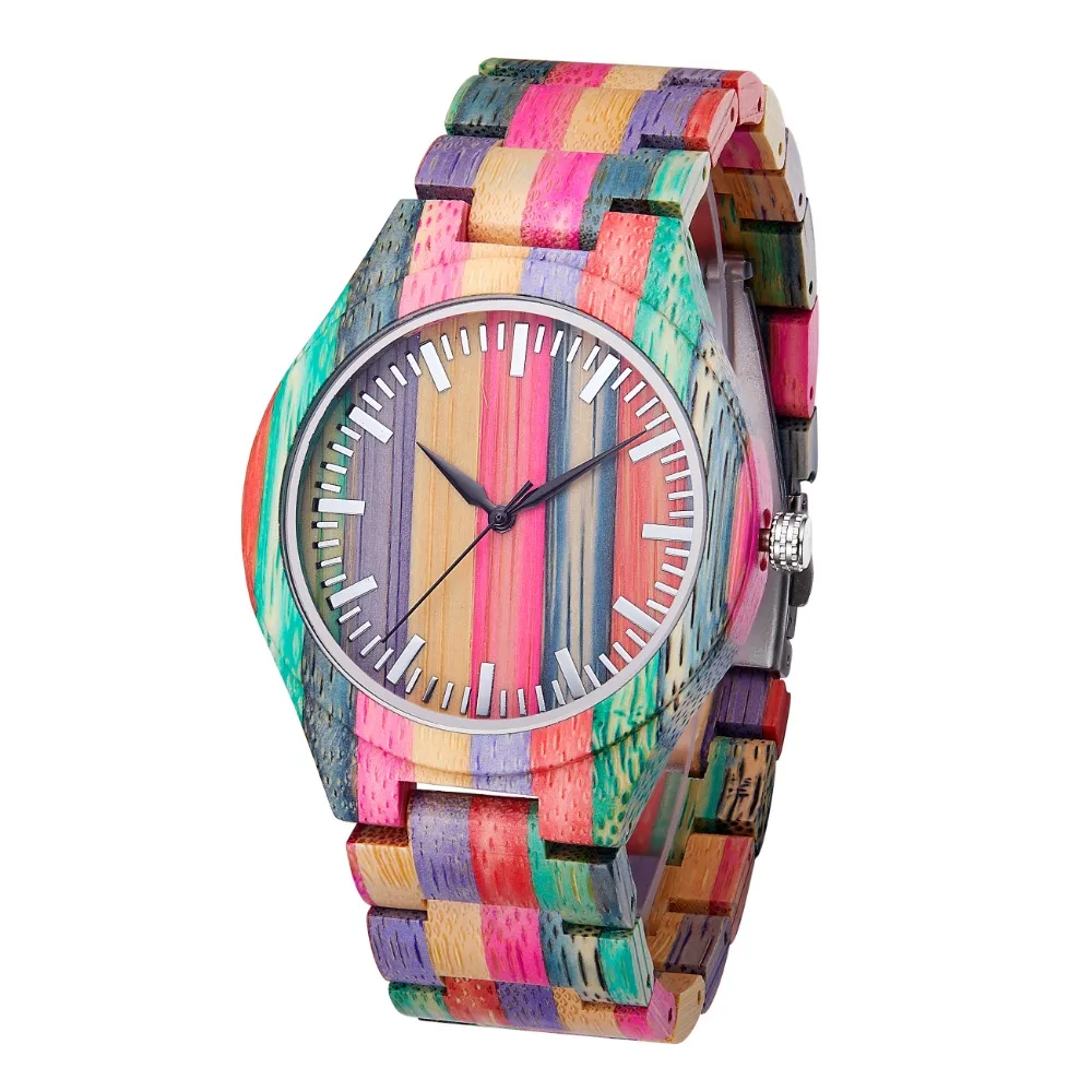 TJW 2019 New Fashion Quartz Colorful Bamboo Dial Modern Wristwatch Best Gift For Men In Wooden Box
TJW 2019 New Fashion Quartz Colorful Bamboo Dial Modern Wristwatch Best Gift For Men In Wooden Box