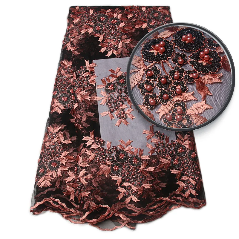 (5 yards/lot) Fashionable African net lace fabric with stones embroidered French lace fabric African tulle lace NA851B-1
(5 yards/lot) Fashionable African net lace fabric with stones embroidered French lace fabric African tulle lace NA851B-1