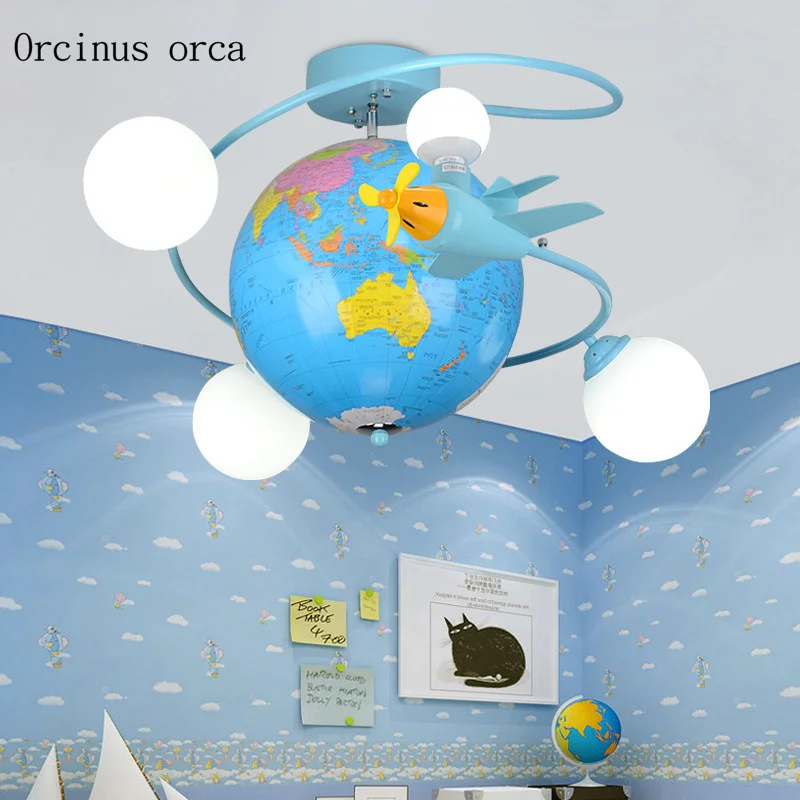 Creative cartoon globe chandelier boy bedroom children's room lamp Nordic modern personality planet Chandelier free shipping
Creative cartoon globe chandelier boy bedroom children's room lamp Nordic modern personality planet Chandelier free shipping
