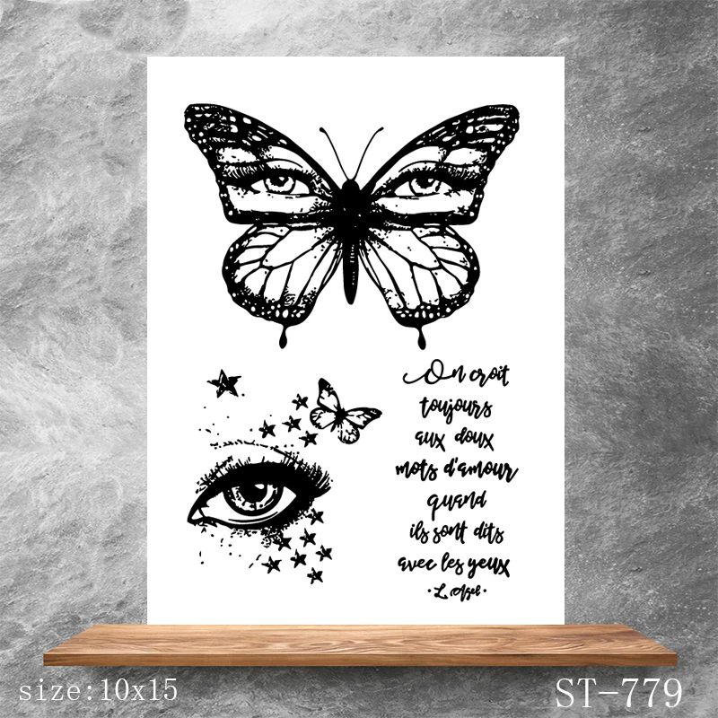 ZhuoAng Big eyes butterfly Transparent Seals for DIY scrapbooking photo album Clear Stamps 
ZhuoAng Big eyes butterfly Transparent Seals for DIY scrapbooking photo album Clear Stamps