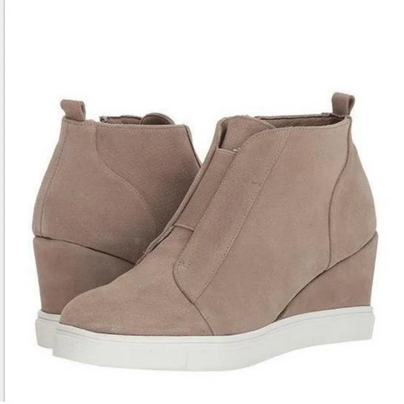 Fall and Winter 2018 Style Ankle Boots with Sloping Heel Increase Casual Ankle Boots Ankle Boots for Women
Fall and Winter 2018 Style Ankle Boots with Sloping Heel Increase Casual Ankle Boots Ankle Boots for Women