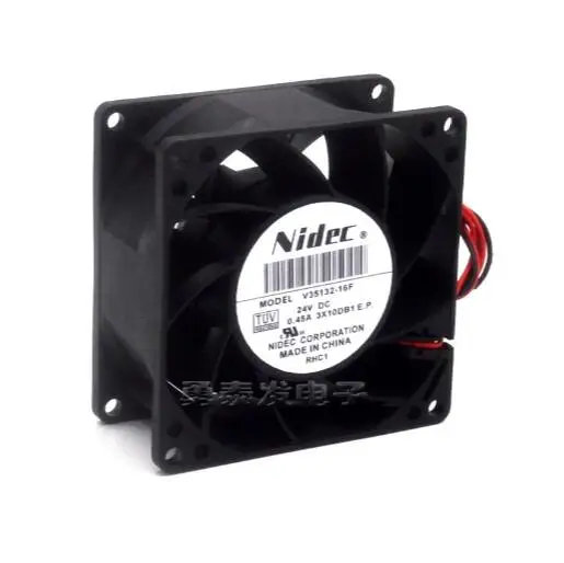 Original NIDEC V35132-16F 80*80*38 24V 0.45A 8CM 2 wire large wind frequency converter fan
Original NIDEC V35132-16F 80*80*38 24V 0.45A 8CM 2 wire large wind frequency converter fan